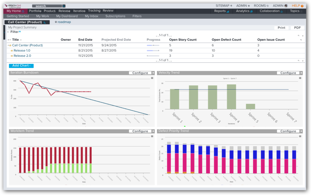 Example Version One Report
